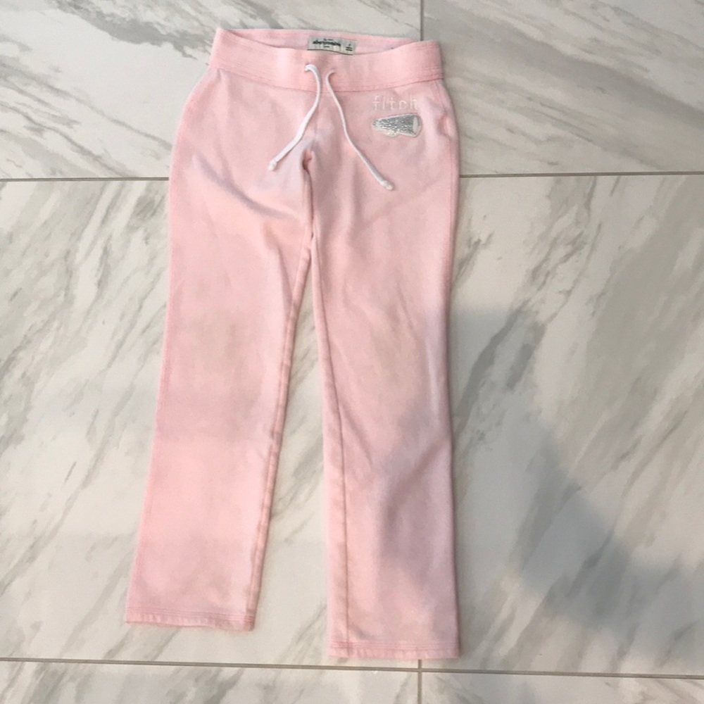 Abercrombie kids girls pink sweatpants